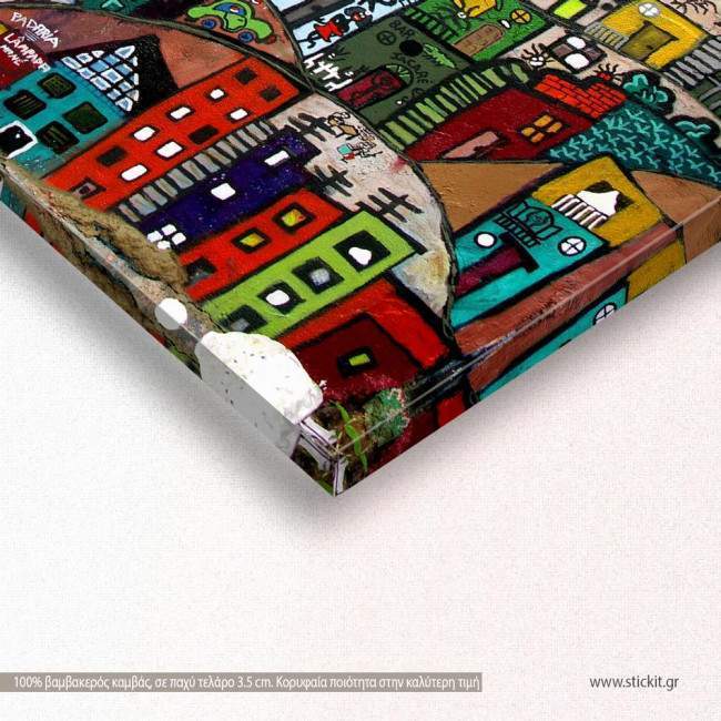 Canvas print Paysage urbain,  3 panels, detail