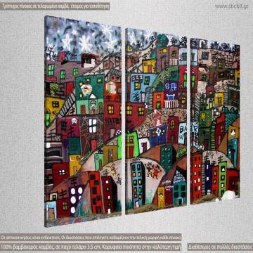 Canvas print Paysage urbain,  3 panels 2