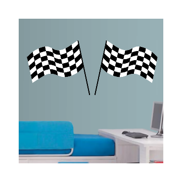 Wall stickers Checkered flags