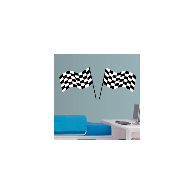 Wall stickers Checkered flags