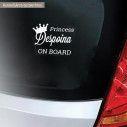 Baby car sticker Princess baby on Board