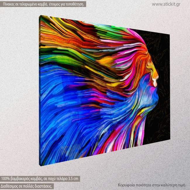 Canvas print Soul colors, side