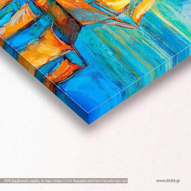 Canvas print Sailing reflections, detail