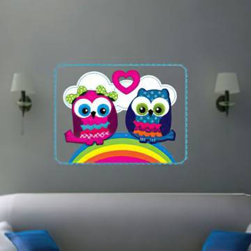 Wall stickers Retro birds 2