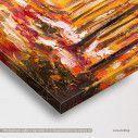 Canvas print Autumn forest, Colorful autumn forest, detail
