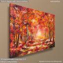 Canvas print Autumn forest, Colorful autumn forest, side