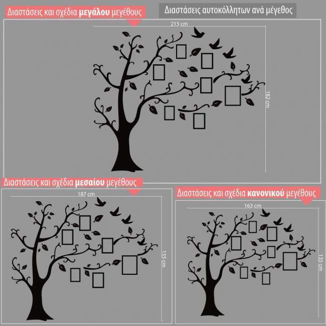 Wall stickers Tree with photo frames