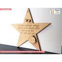 Wooden commemorative Star