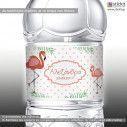 Sticker label Flamingo