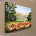 Canvas print Poppies, Poppy field, side