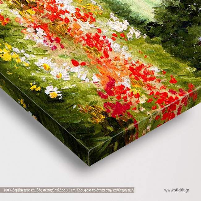 Canvas print Poppies, Poppy field, detail