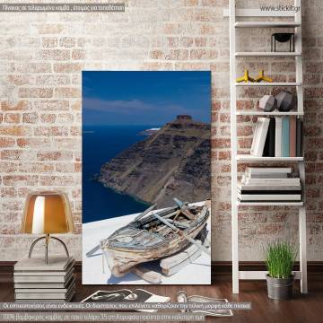 Canvas print Firostefani Santorini