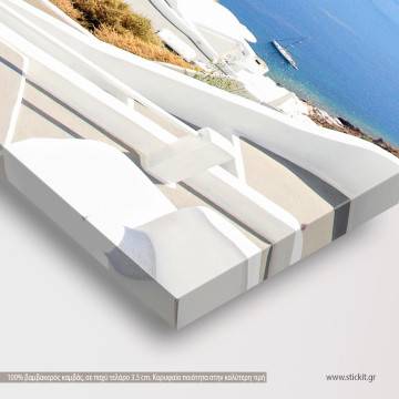 Πίνακας σε καμβά View of Fira town Santorini Greece Όψη 1 2