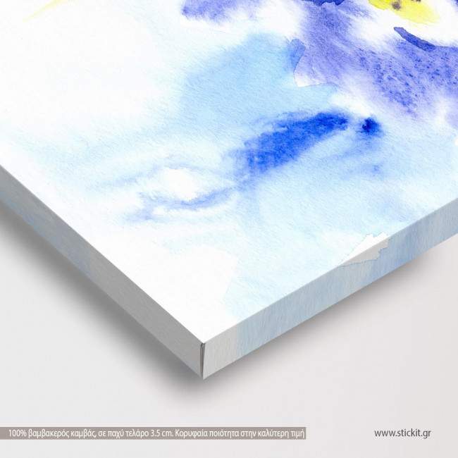 Canvas print White flowers, side