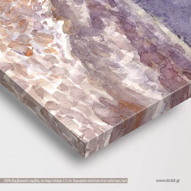 Canvas print Storm and seagulls, detail