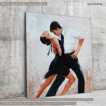 Πίνακας σε καμβά Tango dancers II