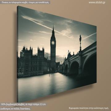 Πίνακας σε καμβά Λονδίνο, London at dusk 2