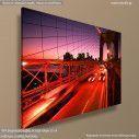 Canvas print Brooklyn bridge and Manhattan, side