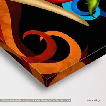 Πίνακας σε καμβά Mela rossa in mano 2