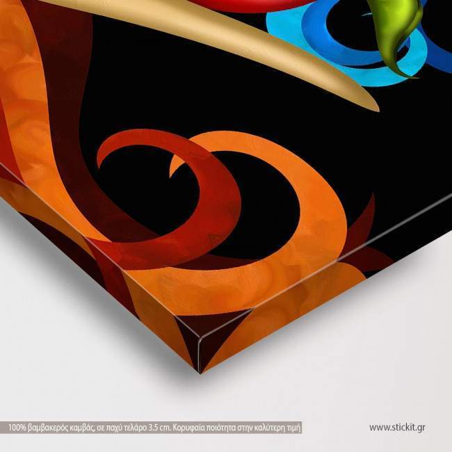 Canvas print Mela rossa in mano, side