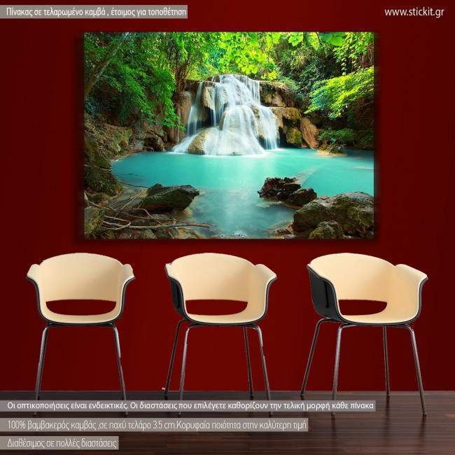 Canvas print Huay mae kamin waterfall