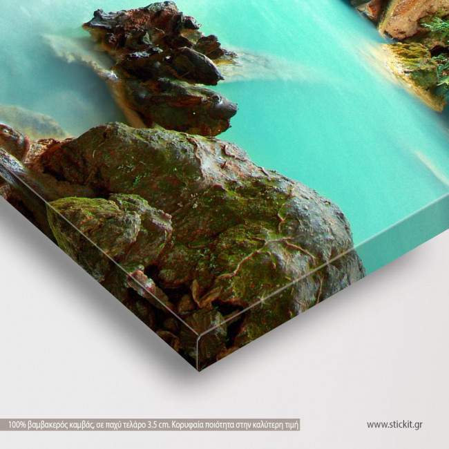 Canvas print Huay mae kamin waterfall, detail