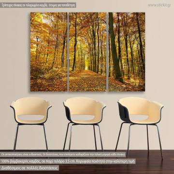 Canvas print Autumn colors  3 panels