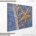 Canvas print Starfish on the beach, side