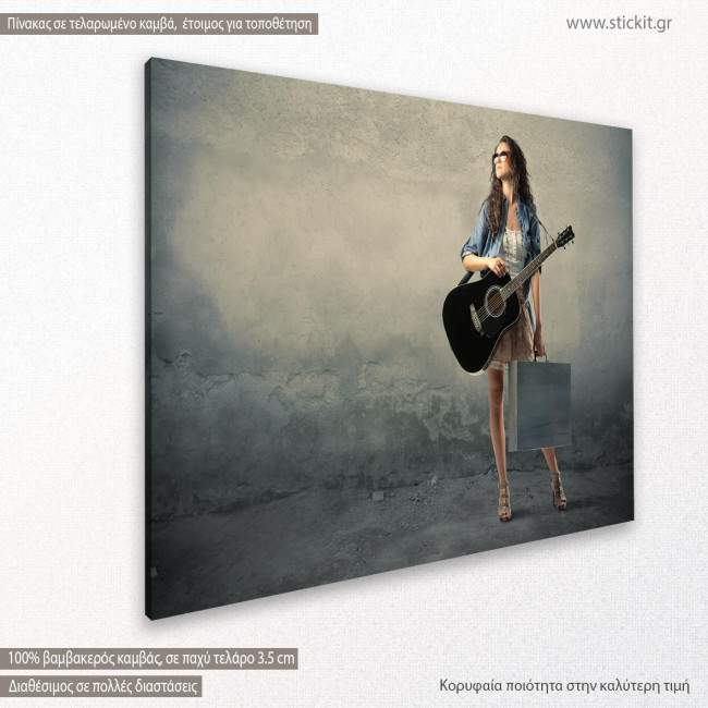Canvas print Guitar, side