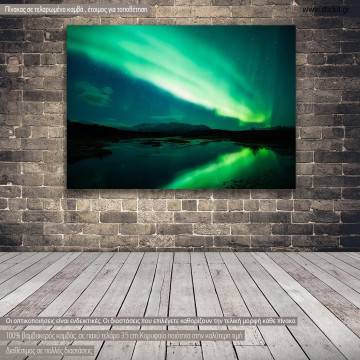 Canvas print Northern lights in Iceland