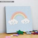 Kids canvas printr Smiley rainbow