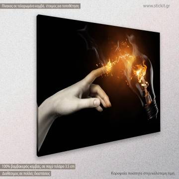 Canvas print Electric touch Framed canvas View 1 2