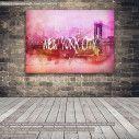 Canvas print Pink New York
