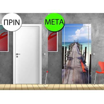 Door sticker Tropical pier