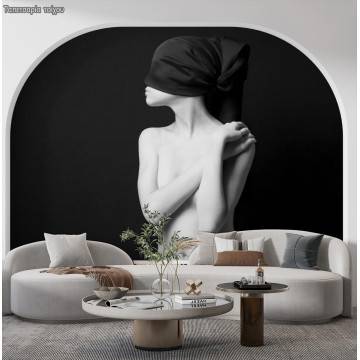 Wallpaper Woman with a scarf in the eyes