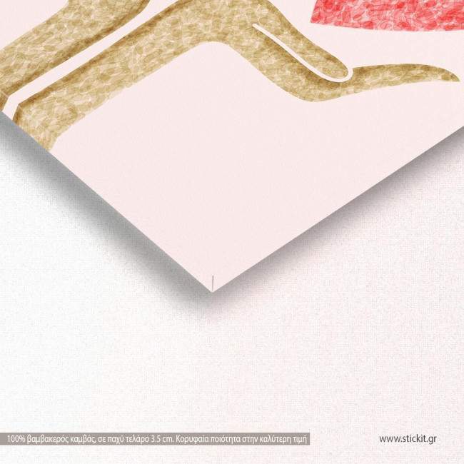 Canvas print Heart at your Hands, side