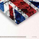 Canvas print British flag, panoramic, side