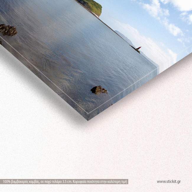 Canvas print Lighthouse, panoramic, side