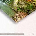 Canvas print Autumn creek, panoramic, side