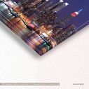 Canvas print Manhattan skyline panorama, panoramic, side
