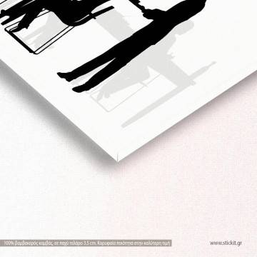 Canvas print Restaurant panoramic Framed canvas View 1 2