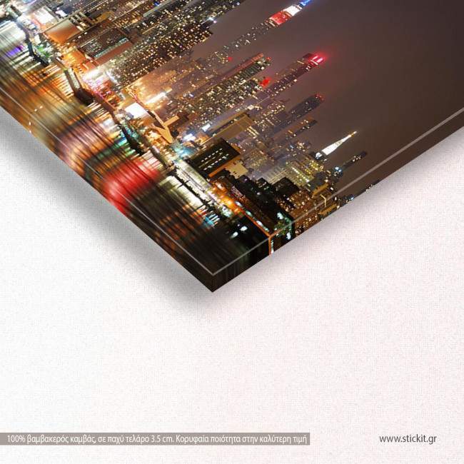 Canvas print New York extra panorama, panoramic, side