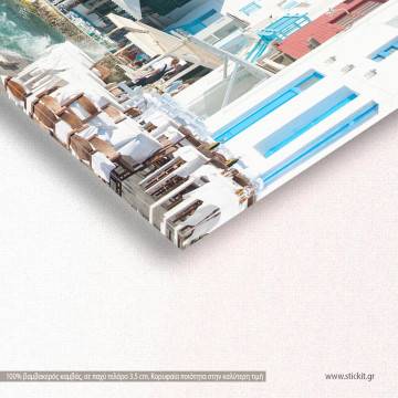 Πίνακας σε καμβά Mykonos little Venice πανοραμικός Καμβάς τελαρωμένος Όψη 1 2