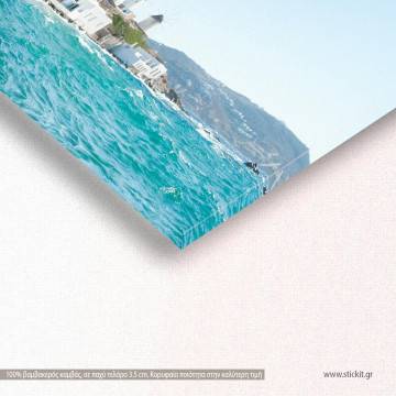 Canvas print Mykonos view panoramic Framed canvas View 1 2