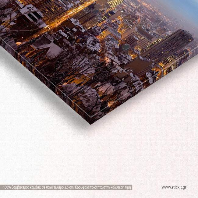 Canvas print Montreal panorama, panoramic, side