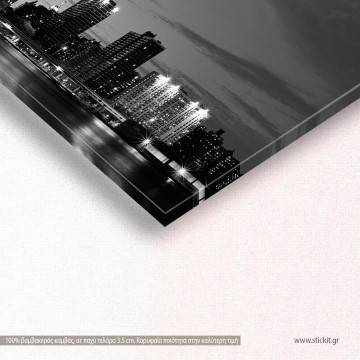 Canvas print Manhattan bridge panoramic Framed canvas View 1 2