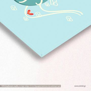 Kids canvas print Naughty 2