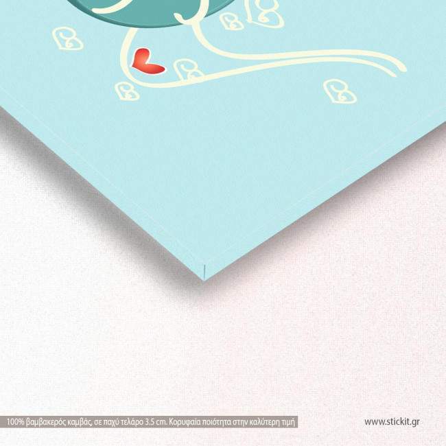 Kids canvas print Naughty