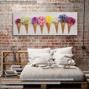 Canvas print Floral composition, panoramic