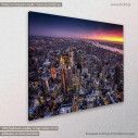 Canvas printNew York, Top view of New York city, side